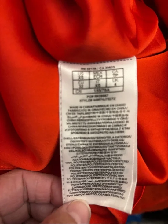 Marciano Red Floral Satin Mini Dress - Picture 5 of 6